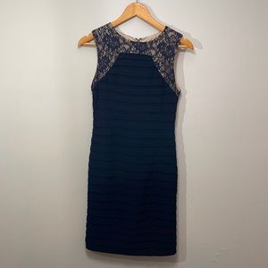 Adrianna Papell Navy Dress. Size 4.